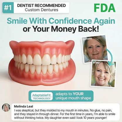 DarkFairy™ Medical Full Denture with Strong Suctiond Custom-Fit Full Functional Dentures🦷