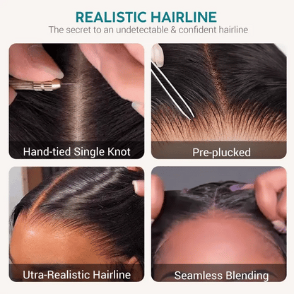 Peacock Curls Pull Go 13x6 Full Glueless Lace Front Wig Pre-Styled Heavy Layers Cut Human Hair