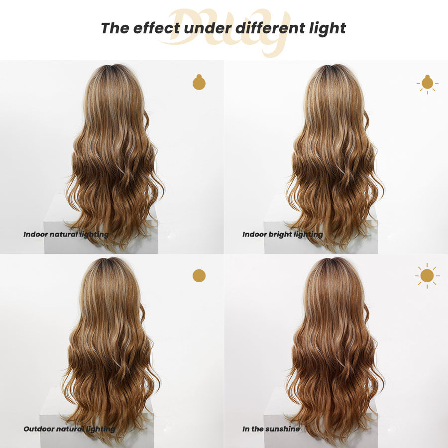 Restocked! Loni-Best Seller DWY MiraScalp Long Wave Versatile Babe Light Glueless Synthetic Wig
