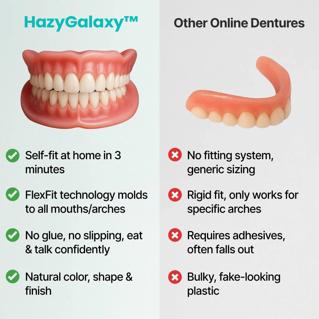 🦷🦷 HazyGalaxy™ Custom-Fit Dentures ⏰ ENDS TODAY   70% OFF | Smile with Confidence